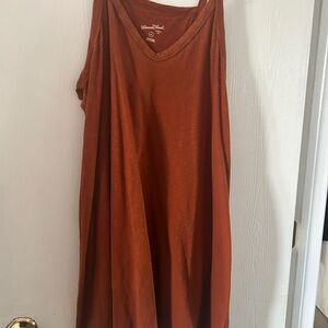 Universal Thread V-neck dress in Burnt Orange XL